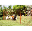 Síť pro drůbež PoultryNet, vodivá, výška 106 cm, délka 50 m, dvojitý hrot, oranžová