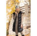 Dámská dlouhá prošívaná vesta Covalliero A/W 2024, černá