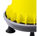 Krmítko ARCUS GYRO s víkem, objem 20 l s nožkami, žluté