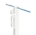 Plastový sloupek EURO s nášlapným třmenem/bílá/114cm