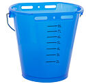 Napájecí kbelík pro telata, plast, průhledný, 8l