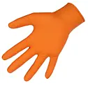Jednorázové nitrilové rukavice X-Grip 240 mm, 50 ks/bal, oranžové