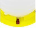 Ruční plastová napáječka s vrchním plněním 15 l, s nožkami žlutá
