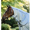 Síťovaná deka s krkem proti hmyzu HORSEWARE Amigo, modrošedá