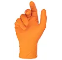 Jednorázové nitrilové rukavice X-Grip 240 mm, 50 ks/bal, oranžové
