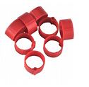 Kroužek zámkový na slepice 12mm, 100ks/bal - červená