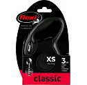 Vodítko Flexi Classic Rope pro psy, vel. XS, délka 3m, max. 8 kg, černé