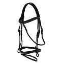 Uzdečka kožená Covalliero Classic, černá, vel. Pony